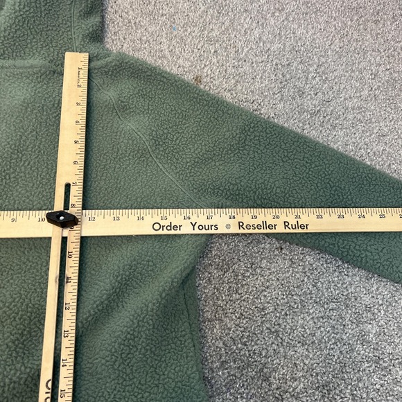 The North Face Sherpa Fleece Hoodie Womens Small Green Pullover Kangaroo Logo - Picture 10 of 11